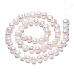 Natural Cultured Freshwater Pearl Beads Strands&nbsp;X1-PEAR-N014-07G