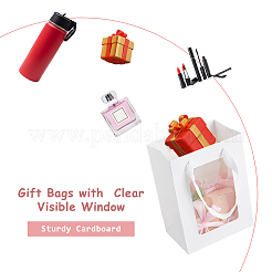 Rectangle Paper Storage Bags with Handle&nbsp;ABAG-WH0046-26A-01