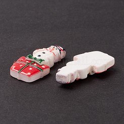 Christmas Themed Opaque Resin Cabochons&nbsp;CRES-P022-07