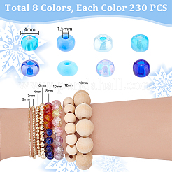 Mixed Style 6/0 Round Glass Seed Beads&nbsp;SEED-PH0006-4mm-03