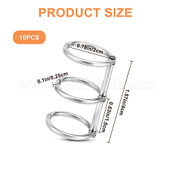 3-Ring Iron Loose Leaf Book Binder Hinged Rings&nbsp;FIND-WH20018-06A-P