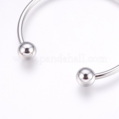 Tarnish Resistant 304 Stainless Steel European Style Bangles Making&nbsp;PPJ-G001-04P
