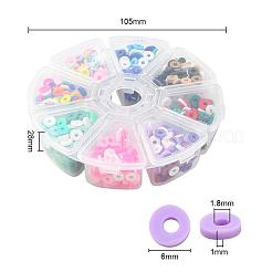 1200Pcs 8 Colors Handmade Polymer Clay Beads&nbsp;CLAY-YW0001-15B