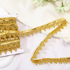 14~15 Yards Sparkle Style Purl Polyester Ribbons&nbsp;SRIB-GL0001-01