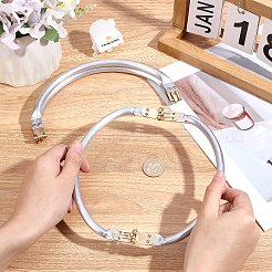 2Pcs Aluminum Purse Handle Frames&nbsp;PURS-BBC0001-11B