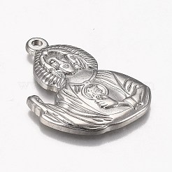 Tarnish Resistant 304 Stainless Steel Pendants&nbsp;STAS-Z012-16P