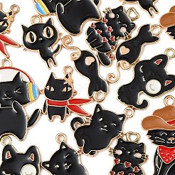 16Pcs 8 Styles Alloy Enamel Pendants&nbsp;ENAM-FP0002-61