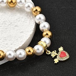 Brass Stretch Bracelets&nbsp;BJEW-C098-04