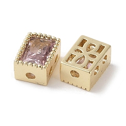 Brass with Cubic Zirconia Beads&nbsp;KK-G491-35G-04