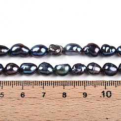 Natural Cultured Freshwater Pearl Beads Strands&nbsp;PEAR-N014-06G-05