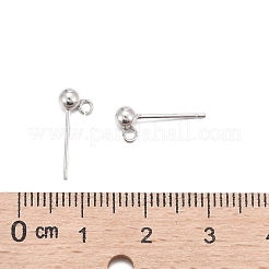 925スターリングシルバースタンドピアスパーツ  スタンプ925個付きイヤリングポスト  銀  15mm  ヘッド：6.5x3.8mm  穴：1mm  ピン：0.7mm&nbsp;X-STER-K167-042C-S