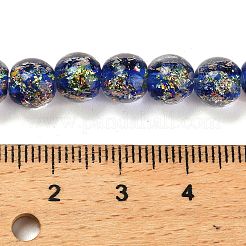 Handmade Dichroic Foil Glass Beads Strands&nbsp;DICH-U001-02D