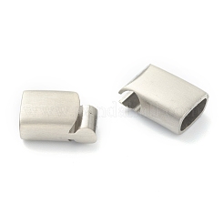 変色しない316サージカルステンレススチール製バヨネット留め具  長方形  ステンレス鋼色  23x10x6mm  内径：8x4mm&nbsp;STAS-G241-19A-P