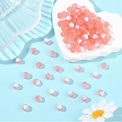 プレシオサ®クリスタルビーズ  チェコクリスタル  双円錐形(451 69 302 ロンデル)  70030 20019 ローズピーチ アブマット  6mm  穴：1mm&nbsp;Y-PRC-BA6-70030-20019