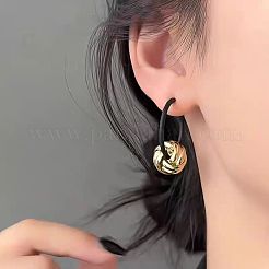 knot Alloy Hoop Earrings&nbsp;FS-WGC5F98-01