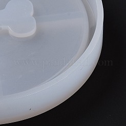 Diy ペット テーマ犬の骨模様 コースター シリコン型  レジン型  UVレジン用  エポキシ樹脂工芸品作り  フラットラウンド  82x13mm  内径：78mm&nbsp;SIMO-P001-A02