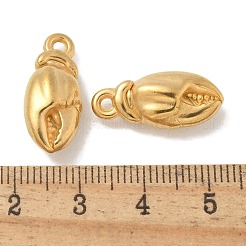 イオンプレーティング（IP）304ステンレスペンダント  爪チャーム  18KGP本金メッキ  21x9.5x7mm  穴：1.6mm&nbsp;STAS-Q334-18G