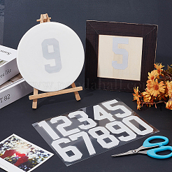 Number 0~9 PET Self-Adhesive Reflective Mailbox Stickers&nbsp;DIY-WH20010-26B-01