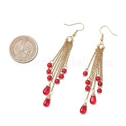 Teardrop 304 Stainless Steel Dangle Earrings&nbsp;EJEW-JE06926