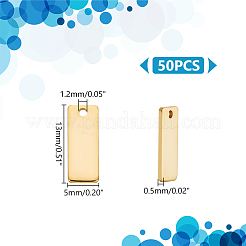 50Pcs 201 Stainless Steel Charms&nbsp;STAS-UN0046-34