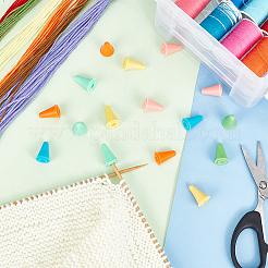 84Pcs 6 Style Rubber Knitting Needle Point Protectors&nbsp;DIY-BC0012-04