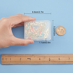 20本5色亜鉛合金エナメルペンダント  翼  16KGP本金メッキ  ミックスカラー  35.5x13x1.5mm  穴：1.6mm  4個/カラー&nbsp;ENAM-SC0002-62