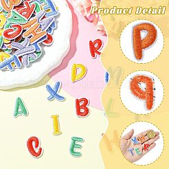 130Pcs 26 Styles Polyester and Cotton Embroidery Cloth Patches&nbsp;PATC-CJ0001-08
