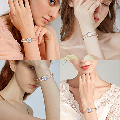 12Pcs 2 Style Brass Cuff Bangle Making&nbsp;DIY-SC0016-98