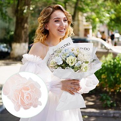 1 Bag Polyester Flower Bouquet Wrapping Mesh Paper&nbsp;DIY-BC0013-63A