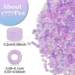 20G 4 Colors Cylinder Seed Beads&nbsp;SEED-YW0003-05A