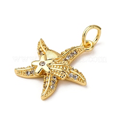 Brass Micro Pave Cubic Zirconia Pendants&nbsp;KK-A265-10B-01G