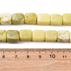 天然石翡翠ビーズ連売り  直方体の  7~12x8~9x8~9mm  穴：1.4mm  約36~38個/連  14.57~15.16インチ（37~38.5cm）&nbsp;G-B155-D13