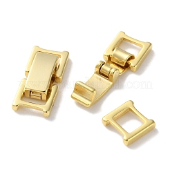 真鍮製時計バックル  カドミウムフリー＆鉛フリー  長方形  24KGP本金メッキ  14.5x7.5x4mm&nbsp;KK-F880-21E-G