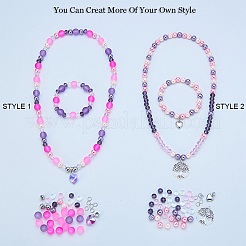 DIYブレスレットメイキング  ミックスカラー  8mm  穴：0.7~1.1mm  8x6mm  穴：1.5mm  10mm  穴：1.3~1.6mm  6x1mm  4mm  8mm  穴：2mm  25mm  穴：5mm  穴：5mm  14x11x4mm  穴：2mm  28.5x25.3x1.5mm  穴：2mm  13.5x10mm  穴：1.5mm  18x7x1mm&nbsp;DIY-SC0002-11A