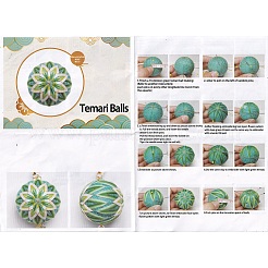 DIY Embroidery Temari Ball Keychain Kits&nbsp;DIY-I064-A05