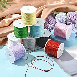 9 Rolls 9 Colors Nylon Braided Cord&nbsp;NWIR-YW0001-16