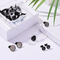 24Pcs 3 Size304 Stainless Steel Stud Earring Findings&nbsp;STAS-ZZ0001-06EB