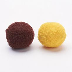 DIY人形クラフトポリエステル高弾性ポンポムボール  ラウンド  ミックスカラー  26~29mm&nbsp;FIND-WH0001-26mm