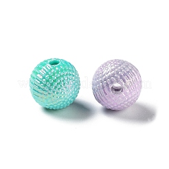 不透明なアクリルビーズ  ラウンド  ミックスカラー  10mm  穴：2mm  約95個/50g&nbsp;X1-OACR-Z013-32