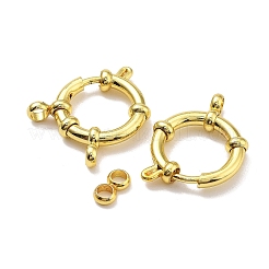 イオンプレーティング（IP）ステンレススチールスプリングリング留め金  18KGP本金メッキ  19x16x4mm  穴：0.5mm＆2.5mm&nbsp;STAS-G347-17C-G