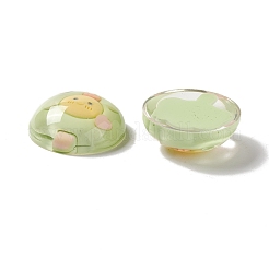 Transparent Resin Cabochons&nbsp;RESI-G034-B08