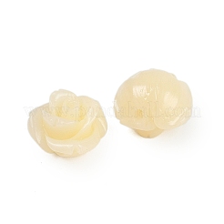 合成サンゴ刻まれたビーズ  染め  花  ミックスカラー  10x8.5mm  穴：1.3mm&nbsp;CORA-M001-07V
