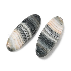 Natural Indian Green Line Jasper Pendants&nbsp;G-Z151-02C