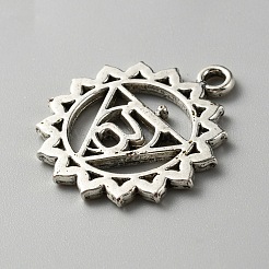 Chakra Zinc Tibetan Style Alloy Pendants&nbsp;LS-FIND-WH0137-05E-AS