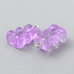 Transparent Resin Pendants&nbsp;RESI-WH0021-61