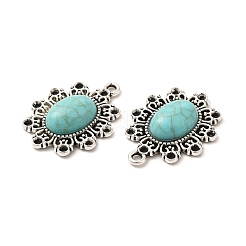Retro Alloy Pendant Rhinestone Settings&nbsp;TIBEP-L020-15AS