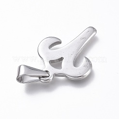 変色しない304ステンレススチールペンダント  星座/星座  ステンレス鋼色  牡羊座  22x17.2x1.8mm  穴：3x7.2mm&nbsp;STAS-L210-06C-P-01