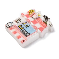 アイスクリームカート 不透明樹脂ストア デコデンカボション  ライトコーラル  29x24x7mm&nbsp;LS-CRES-Z008-02A