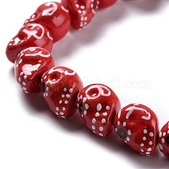 Handmade Porcelain Beads&nbsp;LAMP-F020-38E