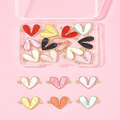 18Pcs 9 Colors Alloy Acrylic Connector Charms&nbsp;FIND-FS0004-33